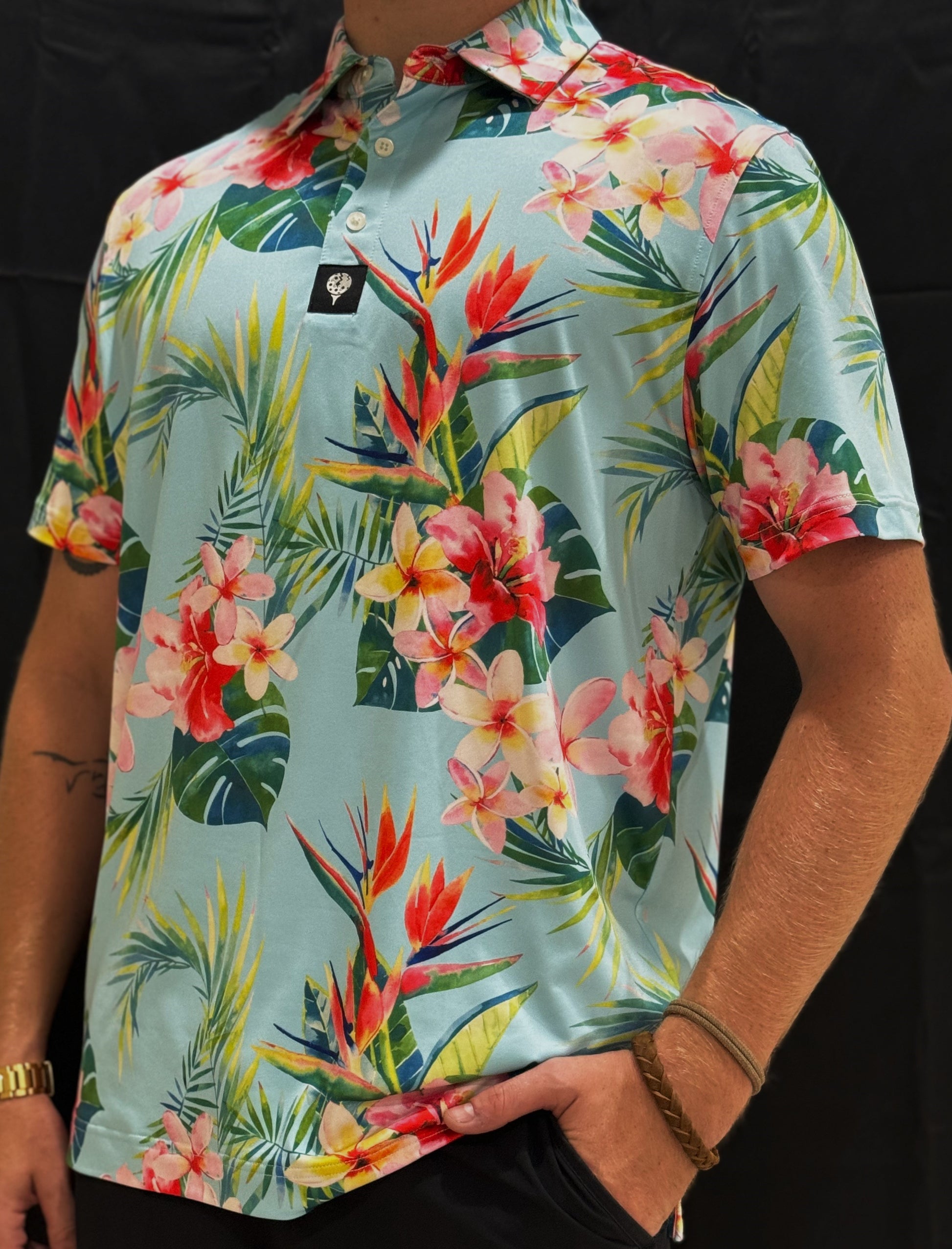 Hawaiian Punch Model Wearing Size Large